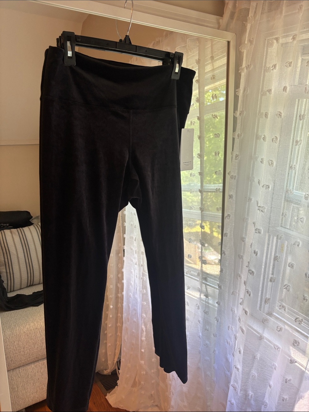 NWT Athleta Black Velvet High-Rise Leggings